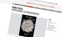 American Academy in Rome ROME PRIZE