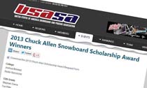 Chuck Allen Snowboard Scholarship Award