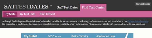 SAT Test Dates