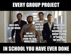 The Hangover Group Project Meme